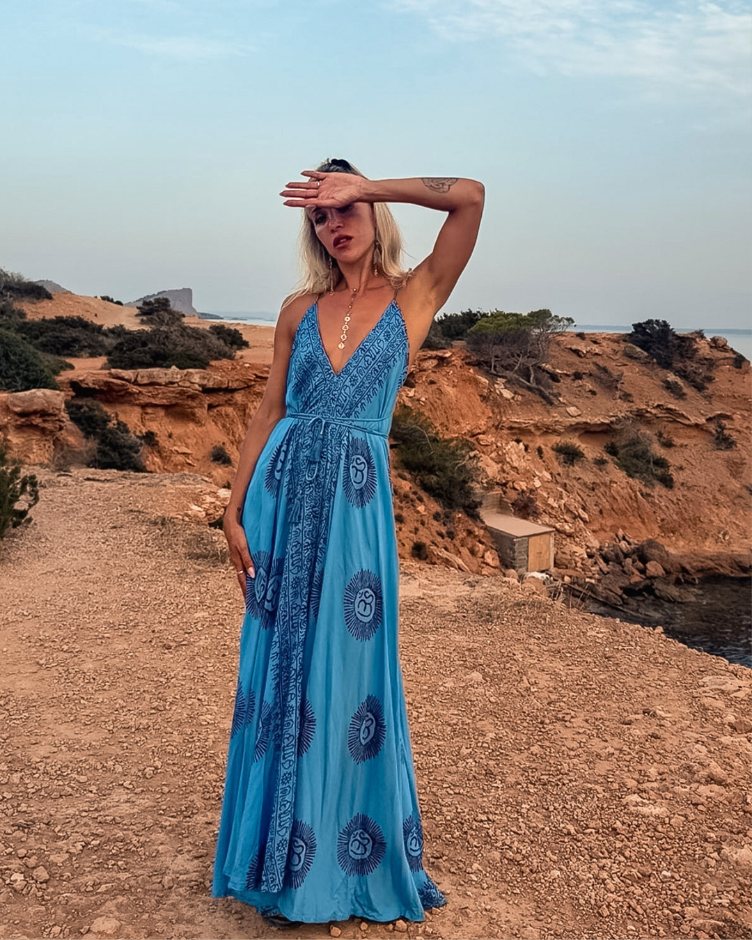 Blaues Om Kleid Aqua Harmony