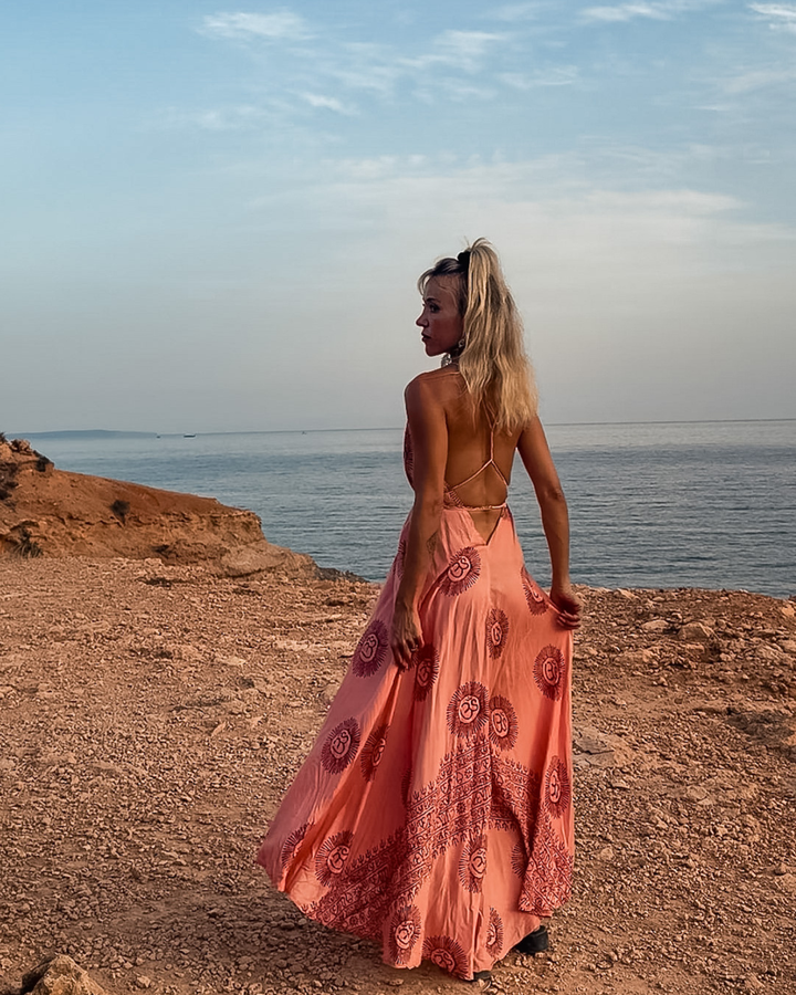 Damen Strandkleid Boho