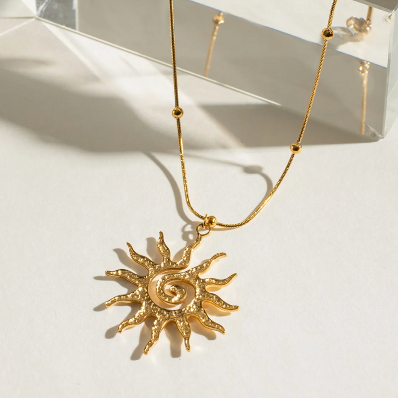 Sonnen Halskette Golden Glow