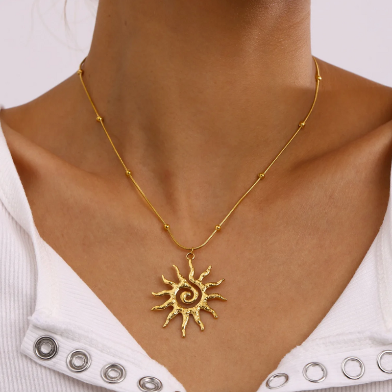 Sonnen Halskette Golden Glow