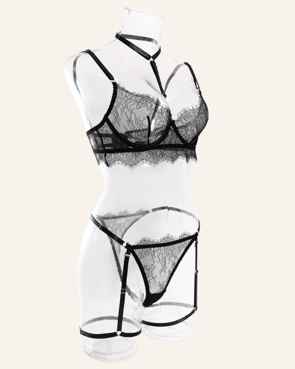 Sinnliches Lingerie Set mit BH und passendem Slip