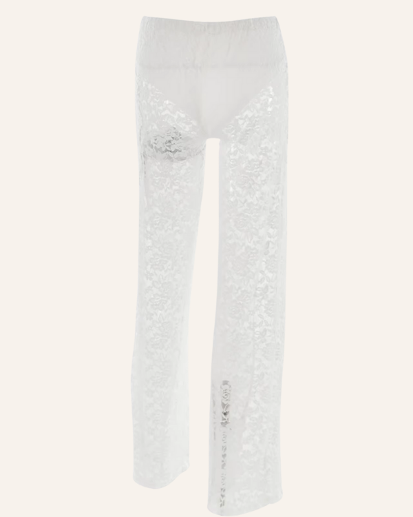 Weisse Hose aus Spitze – perfekt für Strand, Festival & Alltag