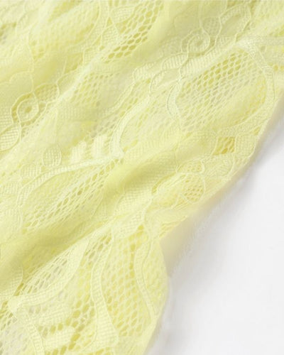 Spitzen Blumen Muster Lace Kleid 