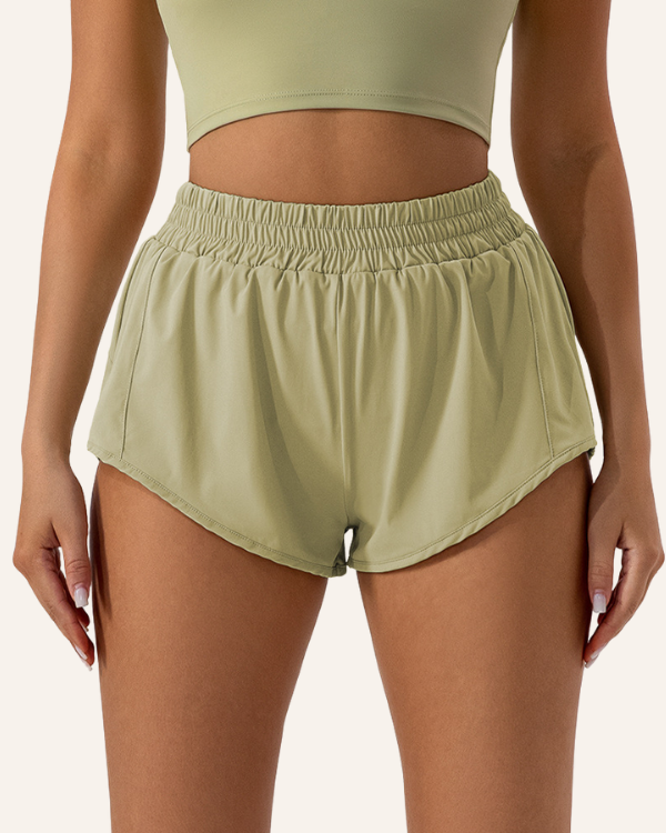 Damen-Activewear im Running-Look in hellgrün