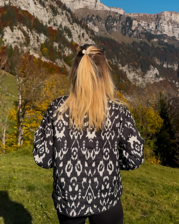 Damen Steppjacke mit schönem Boho Muster - Übergangsjacken perfekt für Herbst online bestellen
