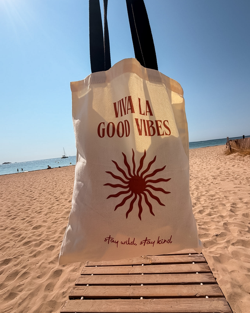 Stofftasche aus Baumwolle für Strand und Urlaub