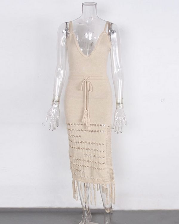 Bindekleid aus Häkelstoff mit fröhlichen Sommerfarben