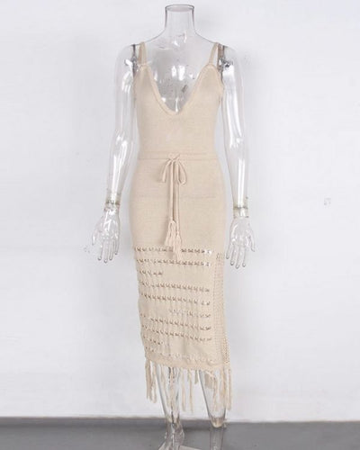 Bindekleid aus Häkelstoff mit fröhlichen Sommerfarben