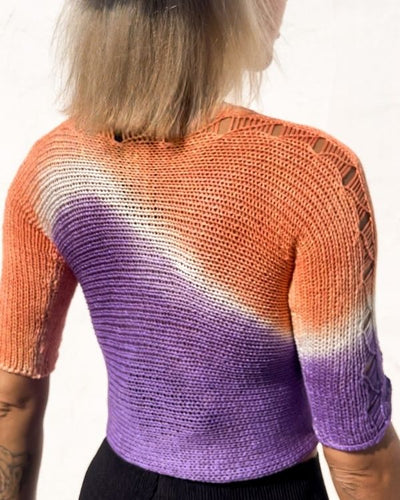 Batik Häkel Strick Shirt Surf Vibe