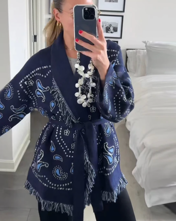 Boho Strickjacke Pacific Aura