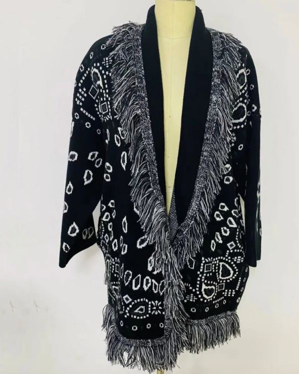 Kaschmir Paisley Strickjacke Ashanti