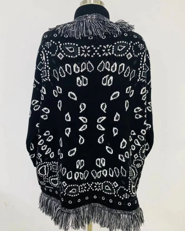 Kaschmir Paisley Strickjacke Ashanti