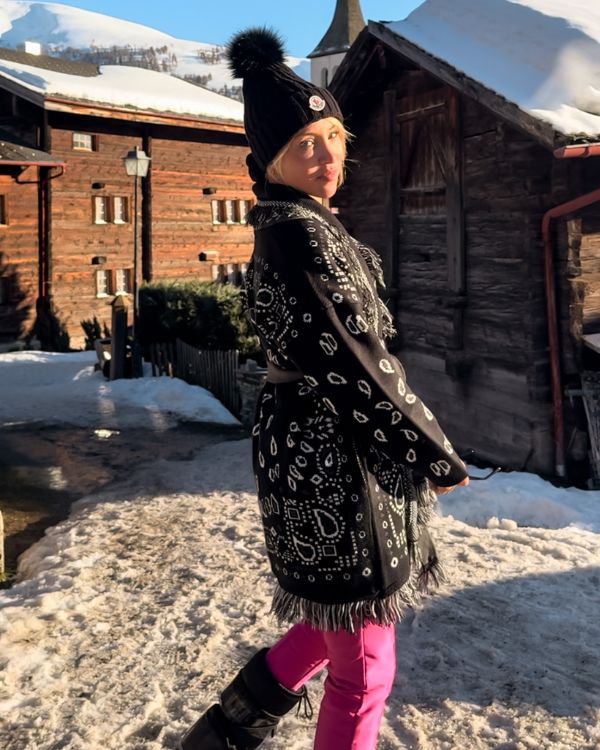Kaschmir Paisley Strickjacke Ashanti