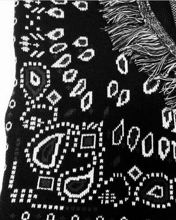 Kaschmir Paisley Strickjacke Ashanti