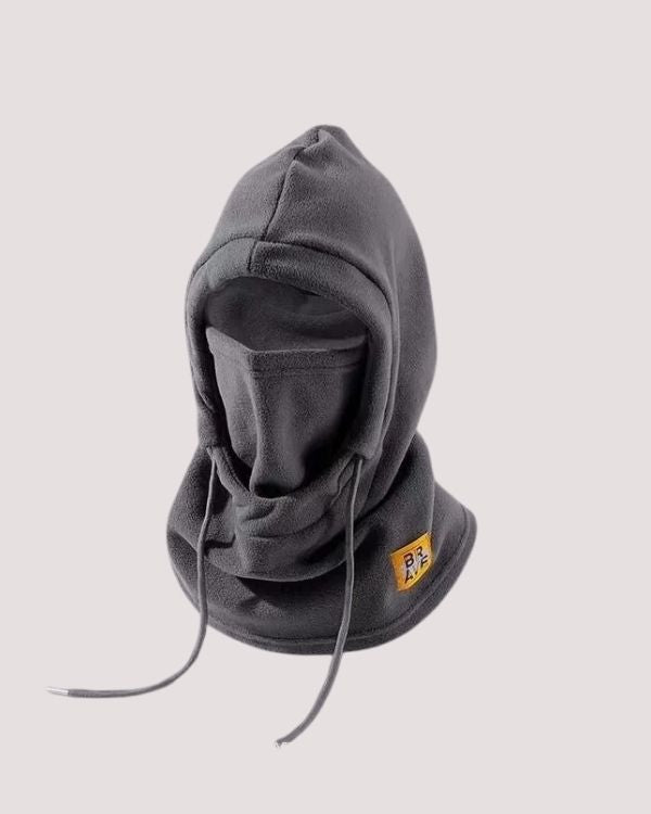 Graue Fleece warme Winter Sturmhaube mit 3 in 1 Schutz, Gesicht, Nacken und Kopf Abdeckung