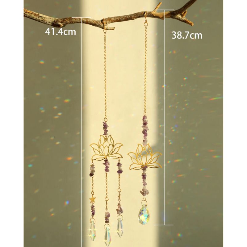 Sonnenfänger Suncatcher Dekoration zum aufhängen - Fange das Sonnenlicht mit Prisma Steinen ein