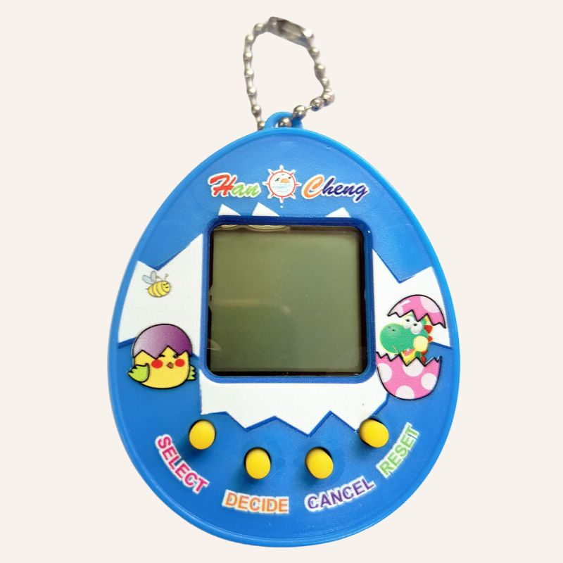 Blauer Tamagotchi virtuelles elektronisches Haustier zum mitnehmen 