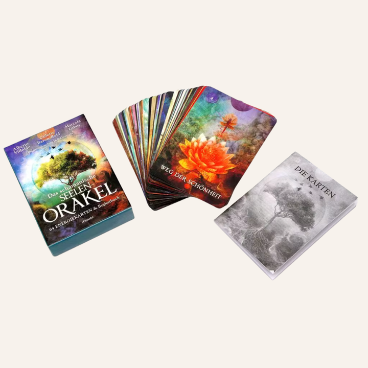 Schamanische Karten für spirituelle Rituale | Seelen Orakel Tarot Karten Set 