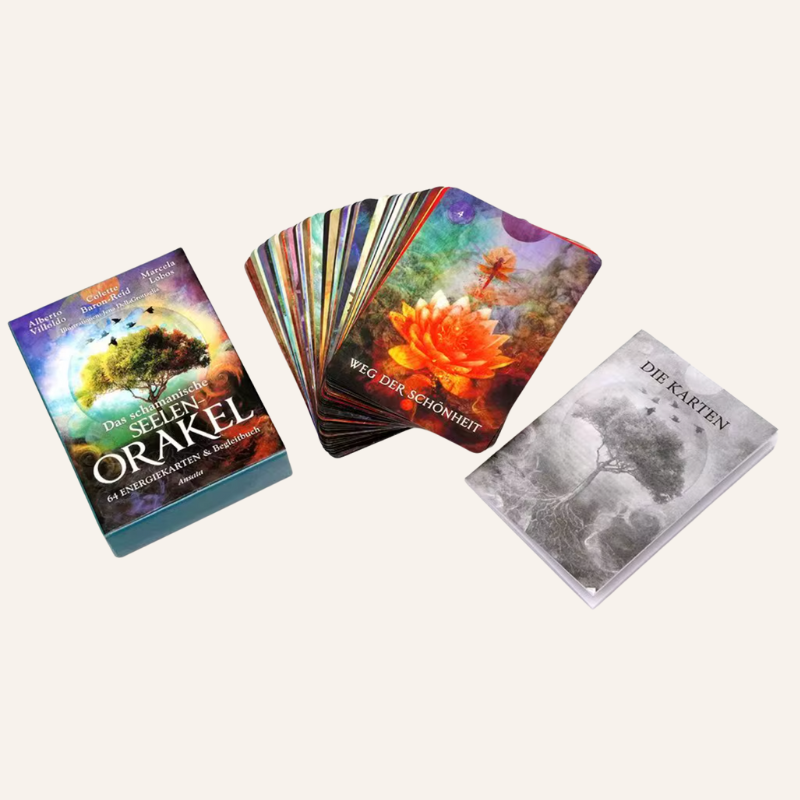 Schamanische Karten für spirituelle Rituale | Seelen Orakel Tarot Karten Set 