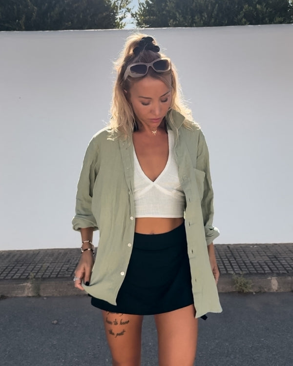 Modernes Unisex Hemd Bluse aus Musselin Baumwolle für jedes Jahreszeit 