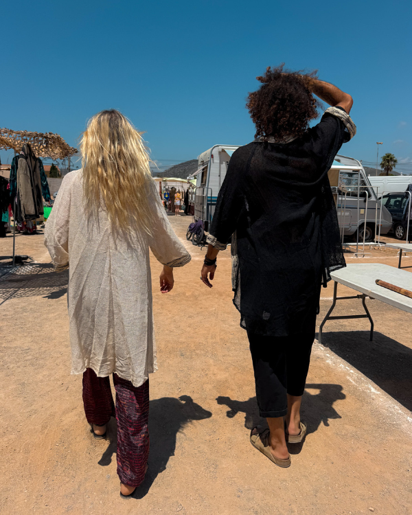 Unisex Festival Boho Kimono aus Netzstoff - Kimono für Sie und Ihn 