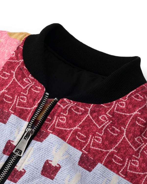 Stillvolle Trend Jacke im Bombercut Oversize Look mit Reissverschluss und Kragen