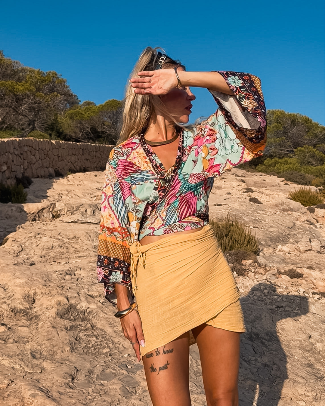 Wickel Bluse Paradise Bloom