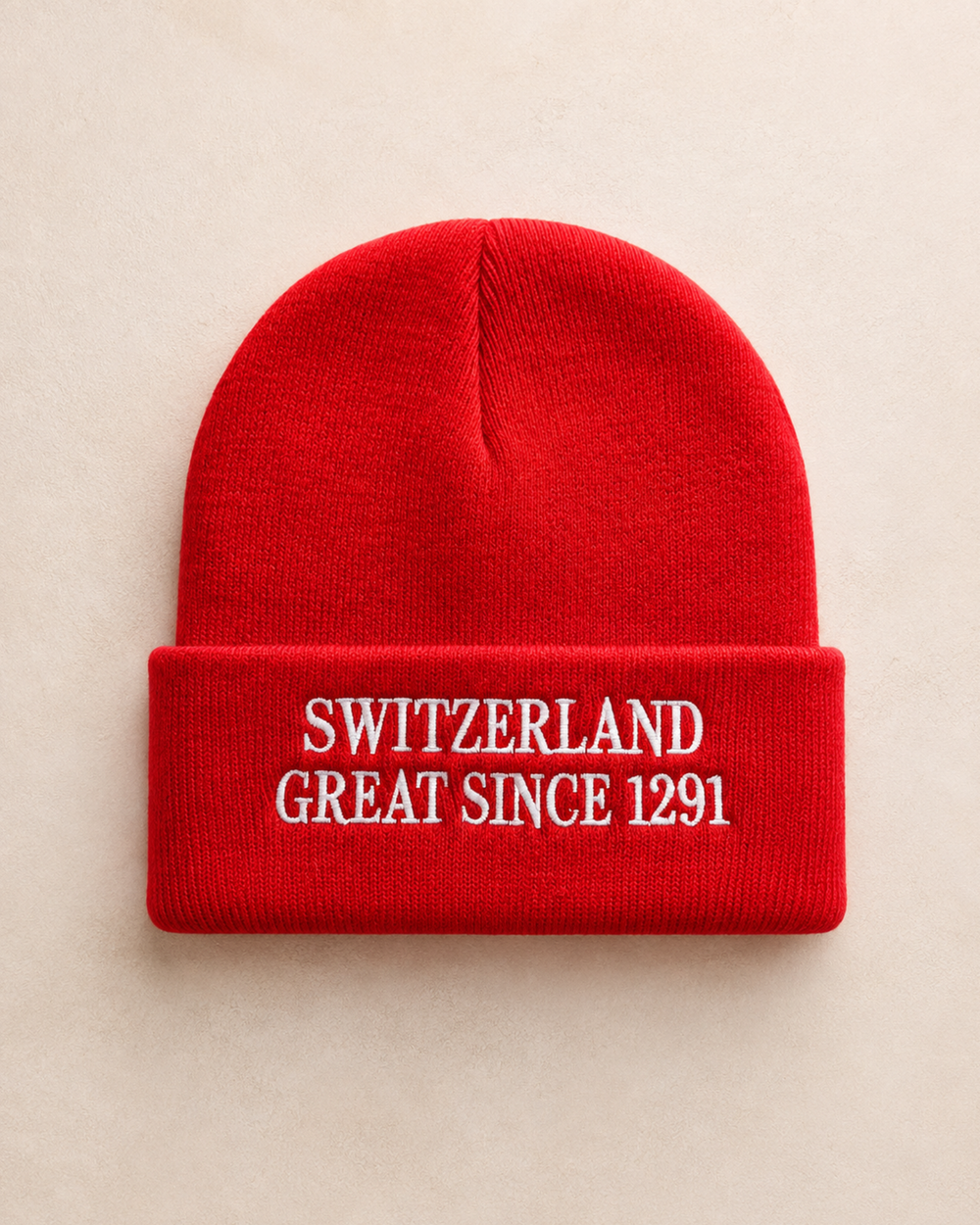 Schweizer Wintermütze "Switzerland great since 1291" Beanie