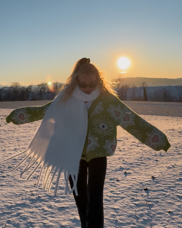 Warmer Schal für Outdoor | XXL Oversize Schal Damen