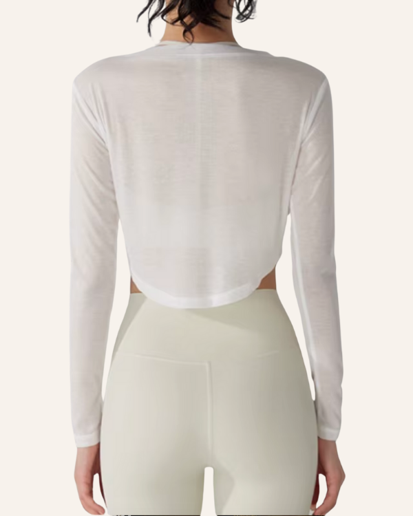 Fitness-Shirt in lässigem Design - Halbtransparent und luftig, leicht 
