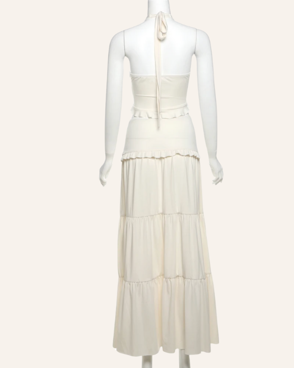 Leichtes Boho Set Damen Creme