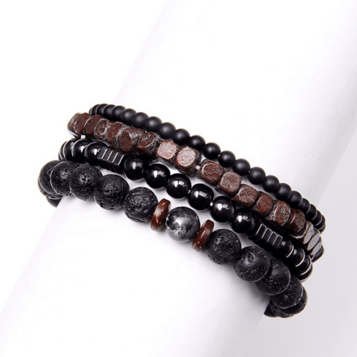 Herren Armband Schmuck aus 4 diversen Armbändern