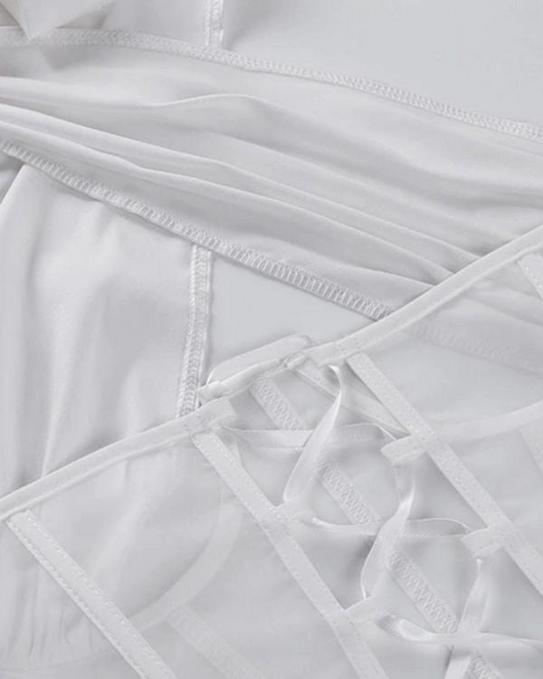 Damen Korsett Bandage Top zum binden