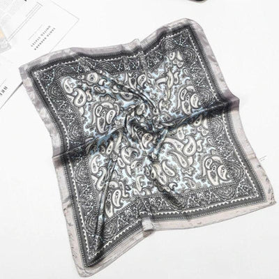Vintage Paisley Bandana Tuch Quadrat - Satin Seide Foulard Bandana online kaufen