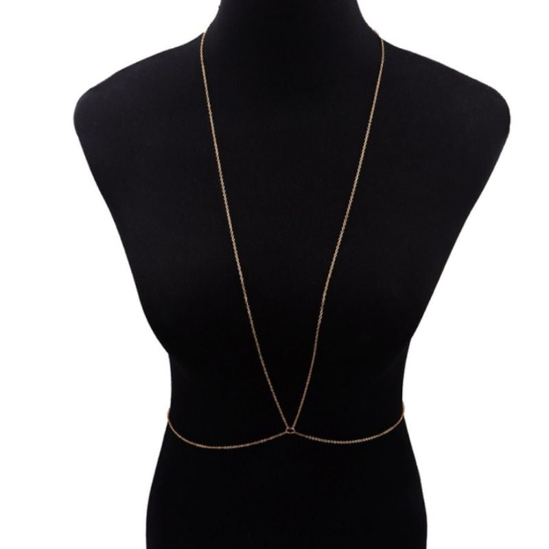 goldener Damen Koerperschmuck Modeschmuck 