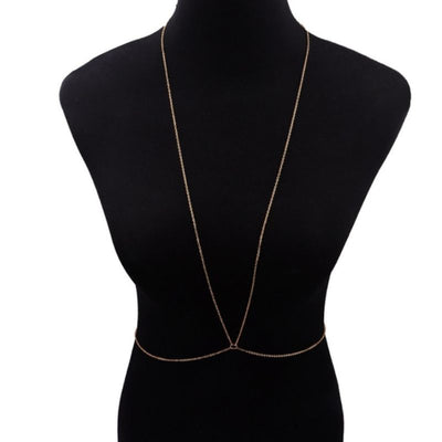 goldener Damen Koerperschmuck Modeschmuck 