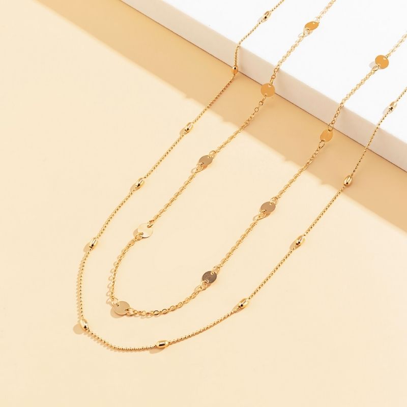 Goldene feine Bauchkette fuer um die Taillen Huefte Modeschmuck online kaufen
