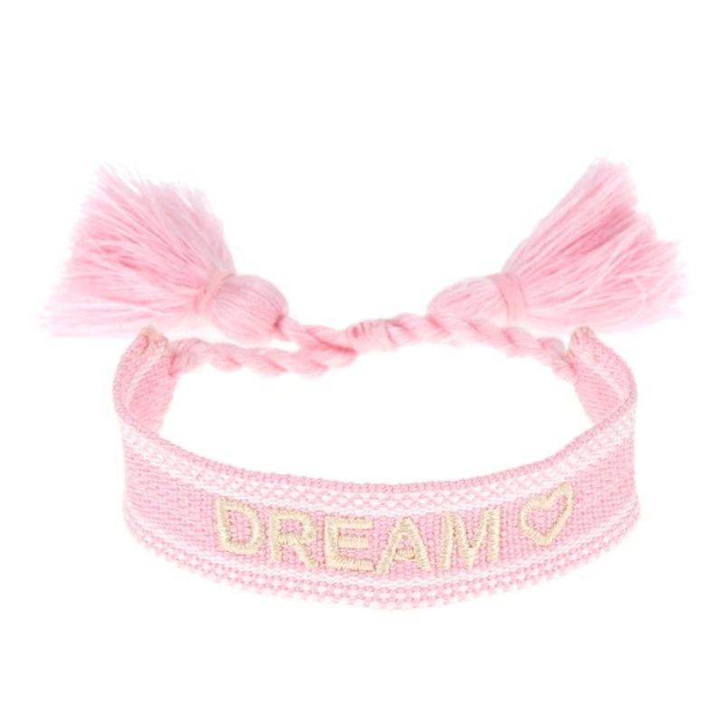 Baumwolle Strick Armband Good Vibes