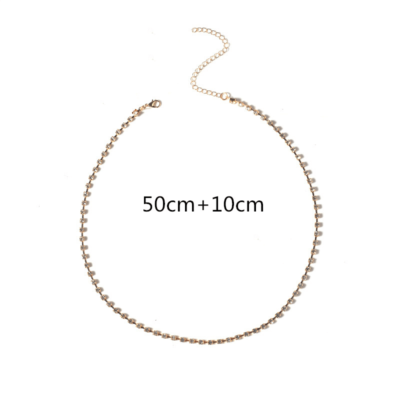 Groesse Strasskette Luxus Beinkette