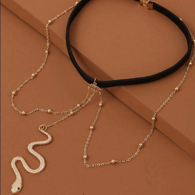 Goldene Schlangen Beinkette Schmuck Accessoires Just Style