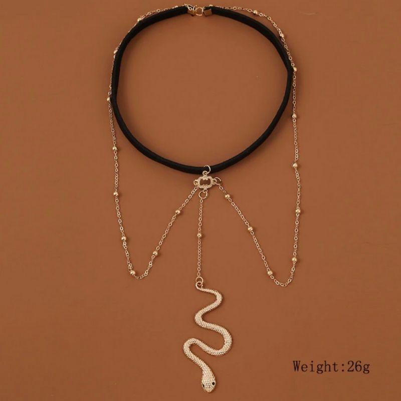 Goldene Schlangen Beinkette - Boho Schmuck Oberschenkel Bein