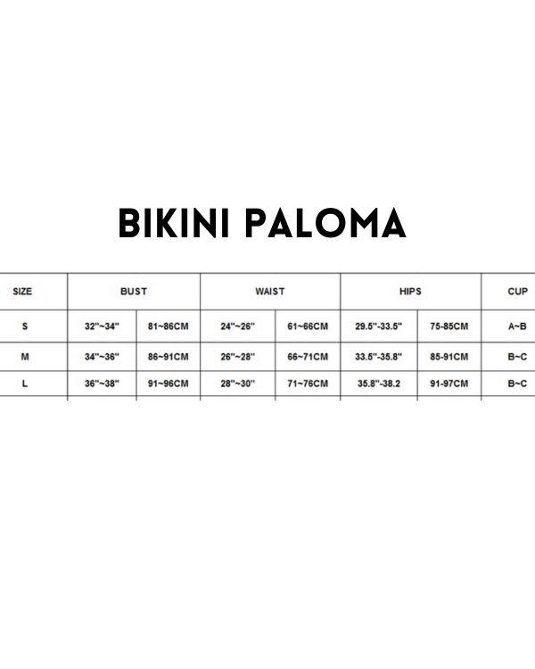 Groessentabelle Bikini Paloma
