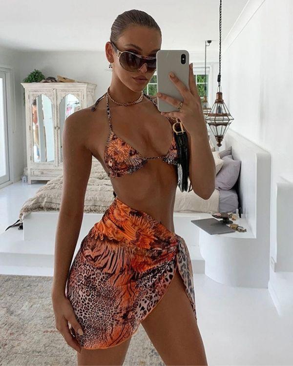 Bohochic Wild Style Animal Print Bikini Bademode Set