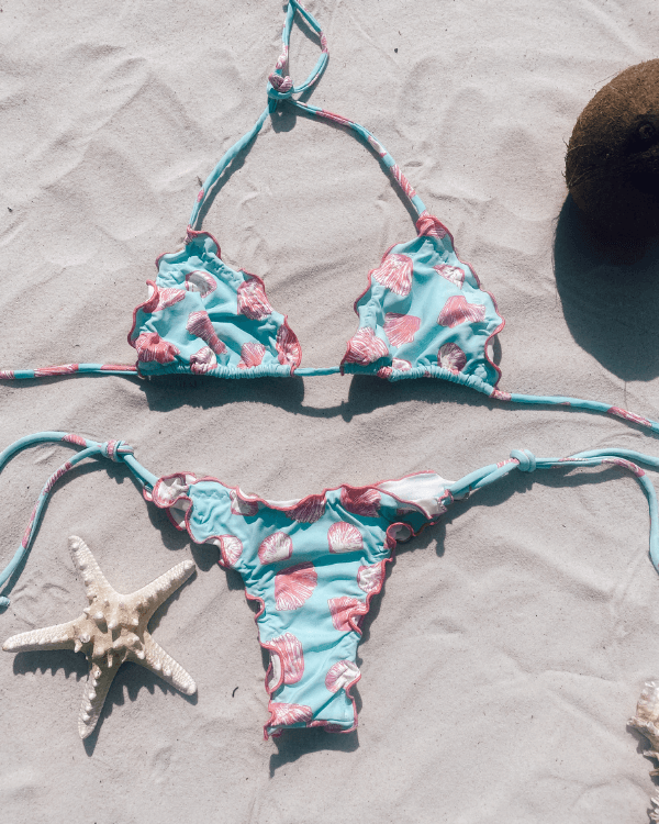 FruFru Bikini Bademode - Muschel Motive Brazil Bikini - brasilianische Bademode aus der Schweiz