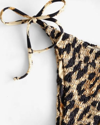 Brazilian Bikinihose mit Leopard Muster 