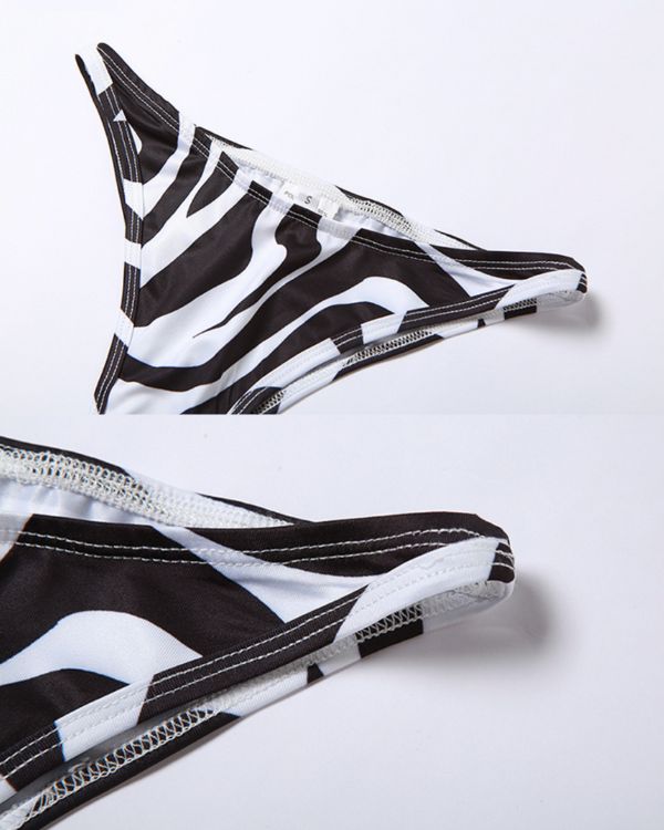 Zebra Badehose Bikinihose 