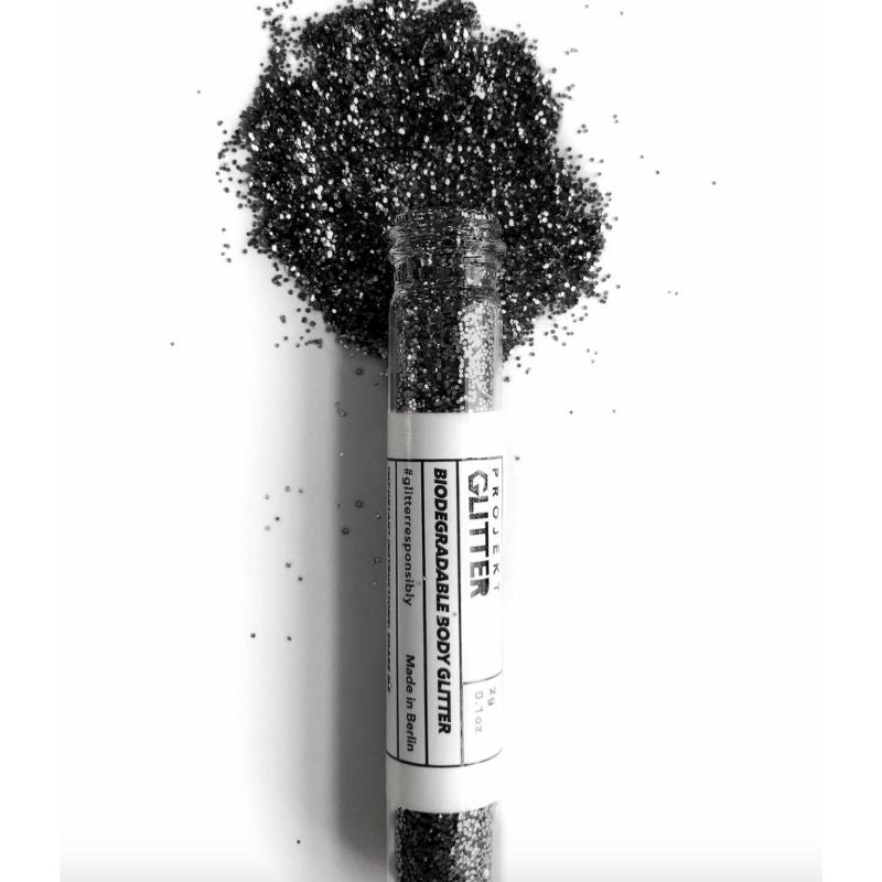 Schwarzes Looses Bio Eco-Friendly Glitzer aus feinem Glitzerstaub 