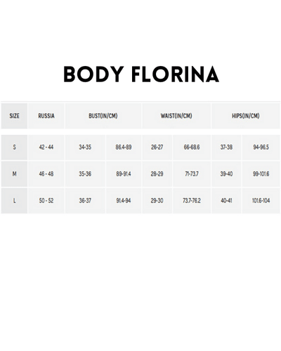 Grössentabelle Bodysuit Damen