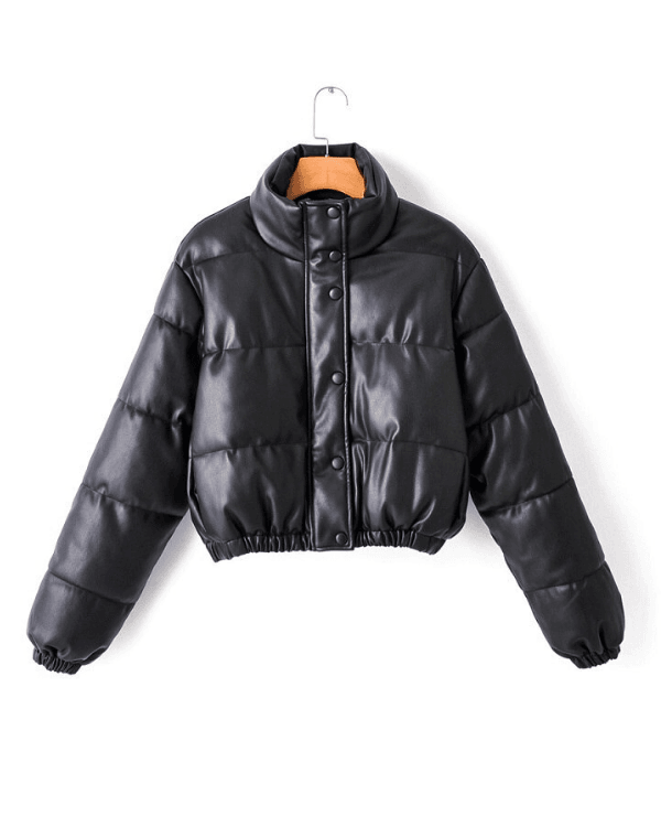 Bomber Kunstleder Jacke Damy