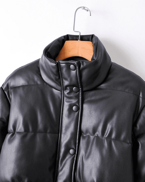 Bomber Kunstleder Jacke Damy